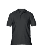 Custom Printed Black Pique Polo Shirt in Pakistan