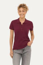 Custom Printed Maroon Polo Shirt for Women in Pakistan