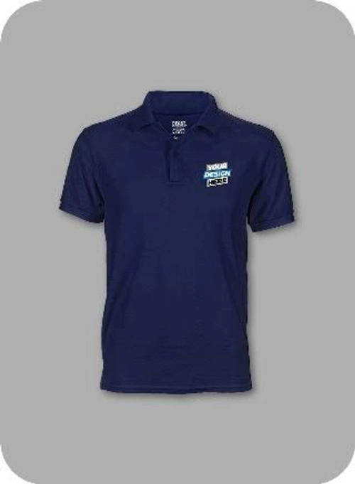 Custom Printed Blue Polo Shirt in Pakistan
