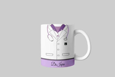 "Dear Bestie" Quote Illustration Mug