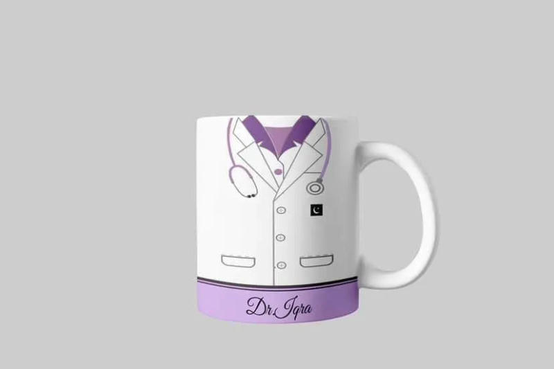 "Dear Bestie" Quote Illustration Mug