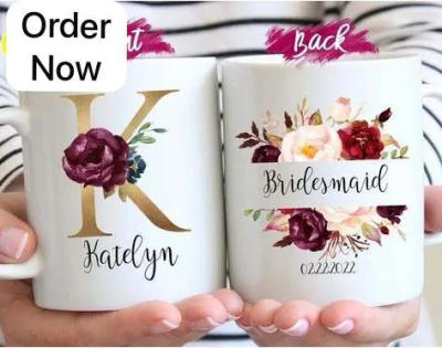 "Happy Mothers Day" Floral Name Mug