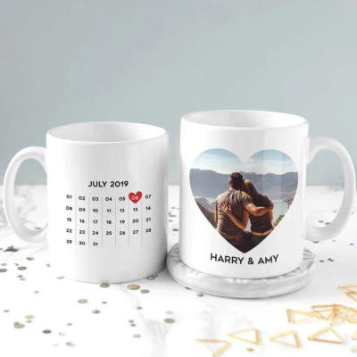 "I Love You" Couple Names Mug