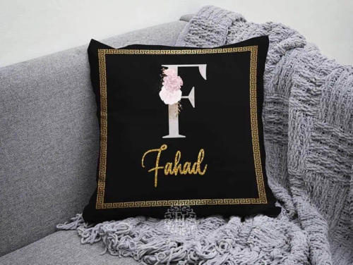 "Our Love Story" Dark Collage Photo Cushion — Rs 700 in Pakistan