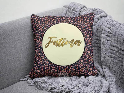 Rose Gold Heart Photo Cushion