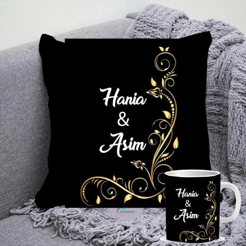 Rose Gold Heart Photo Cushion — Rs 700 in Pakistan