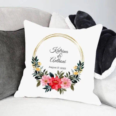 "Together Since" Date Couple Cushion