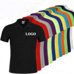 Custom Printed Black Pique Polo Shirt — available shirt colours in Pakistan