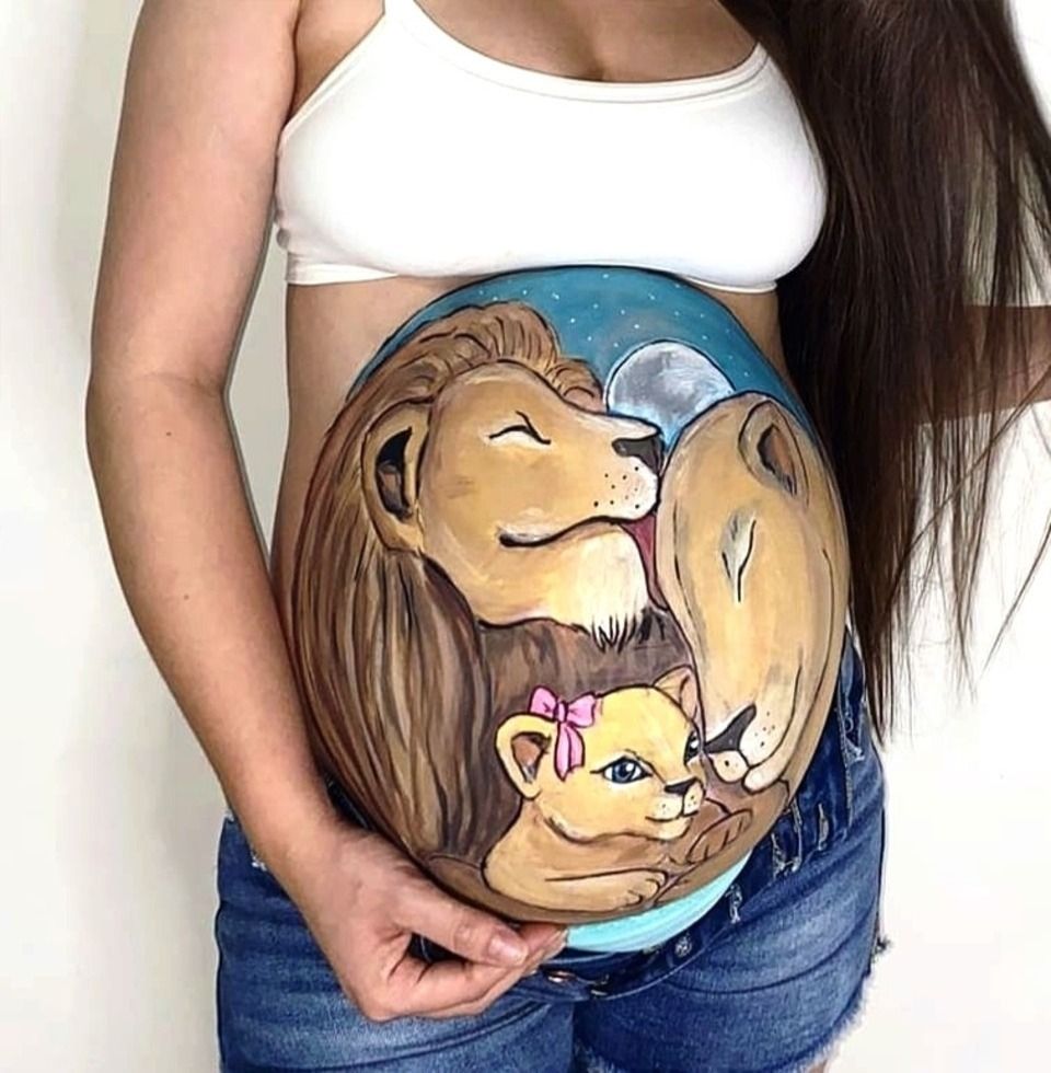 Pintura de vientre (El Principito)  Panzas de embarazadas pintadas,  Pintura de vientre, Dibujo barriga embarazada