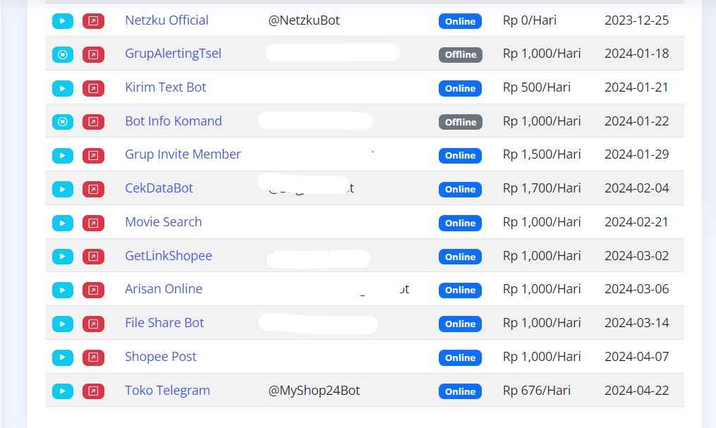 Bot telegram topup games dan PPOB
