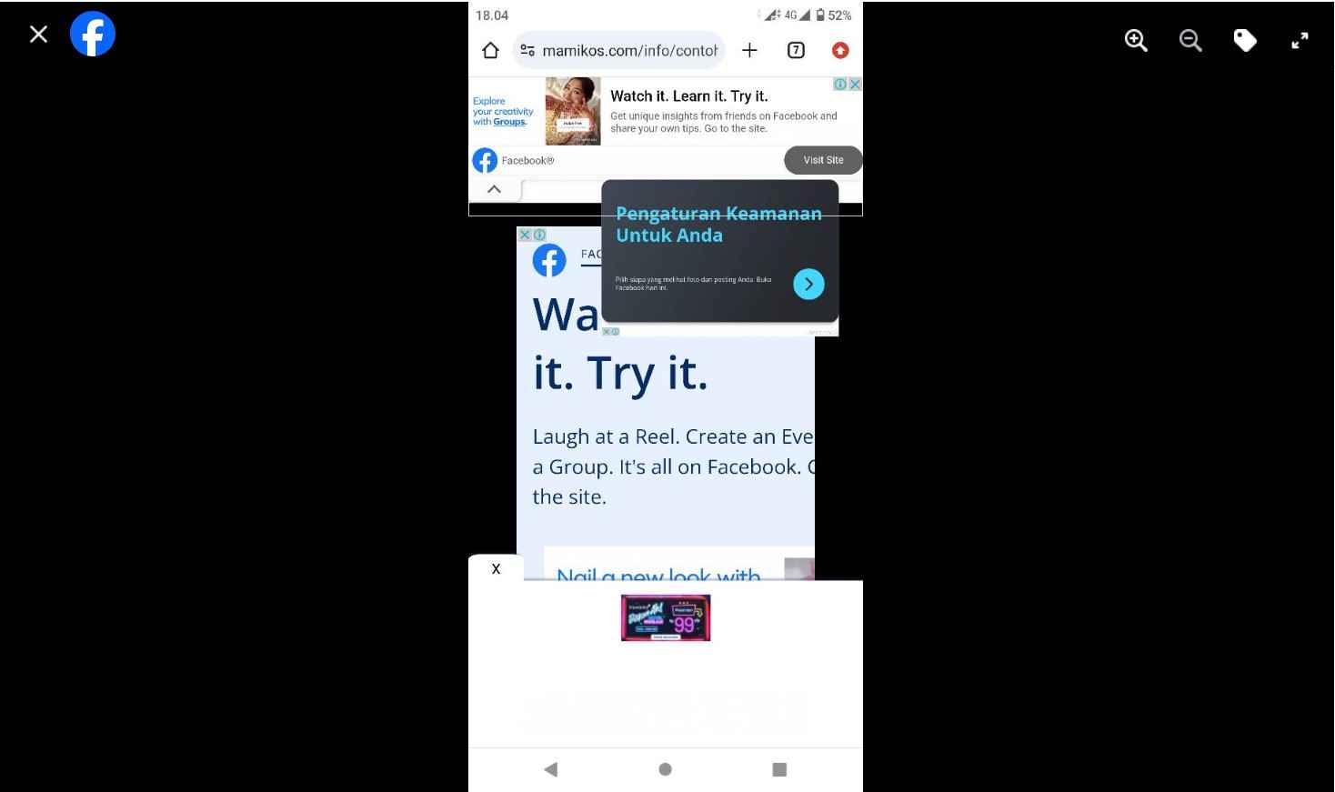 Situs web mamikos banyak iklan