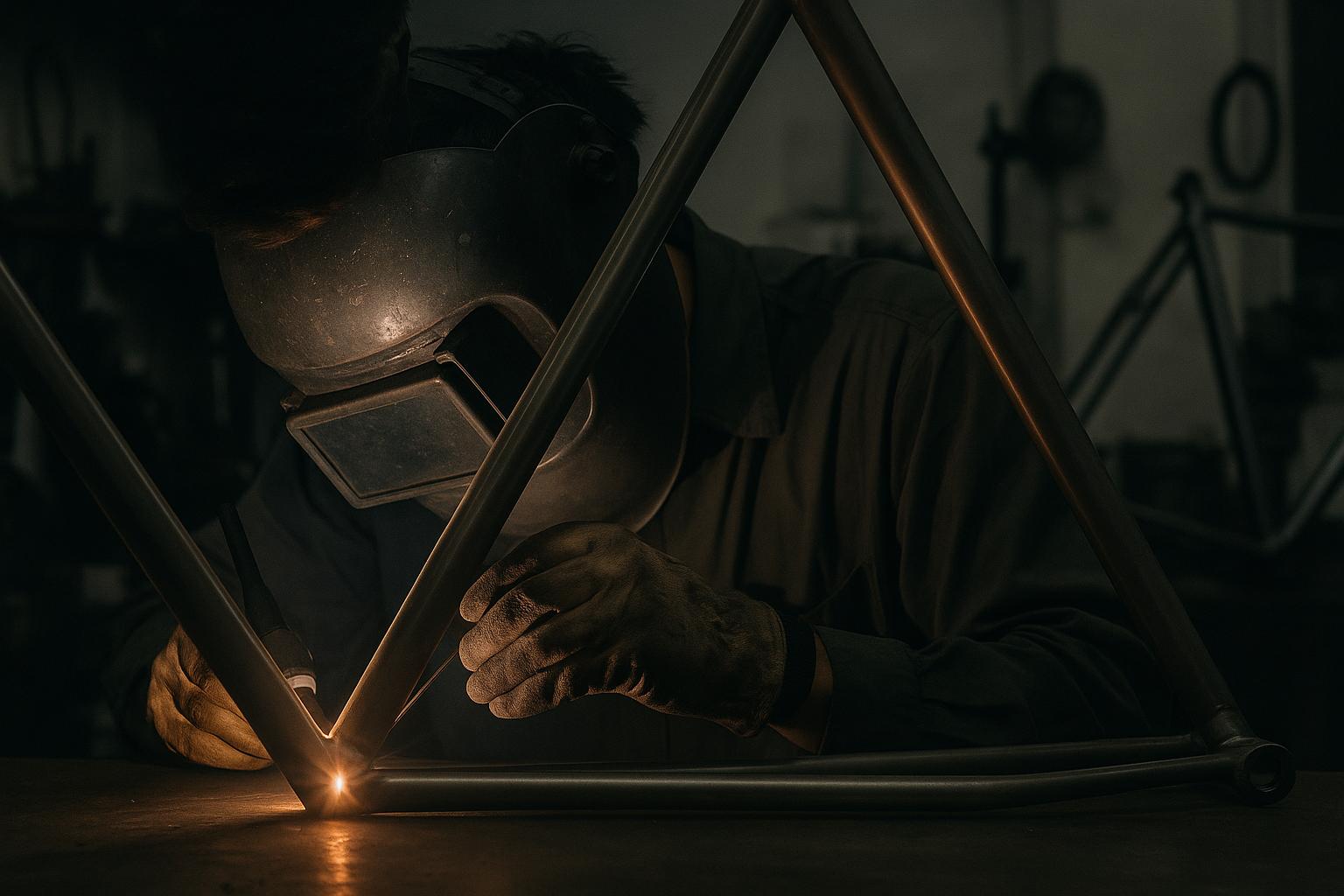  Inside Scolarian Coimbatore workshop - bicycle framebuilding