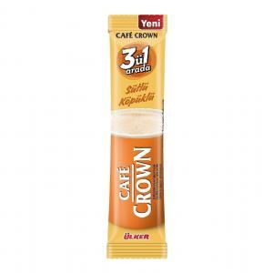 CAFE CROWN 3`Ü 1 ARADA SÜTLÜ KÖPÜKLÜ  HAZIR KAHVE 17.5 G
