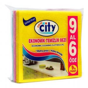 NEW CİTY TEMİZLİK BEZİ EKONOMİK 6+3 