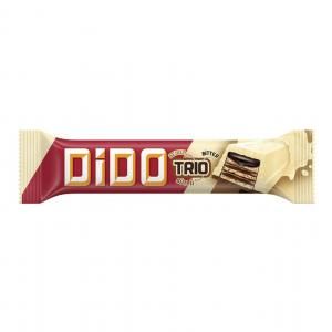 ÜLKER DİDO TRİO BEYAZ SÜTLÜ BİTTER ÇİKOLATALI GOFRET 36.5 G