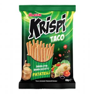 ÜLKER KRİSPİ TACO BAHARATLI ÇUBUK KRAKER 40 G