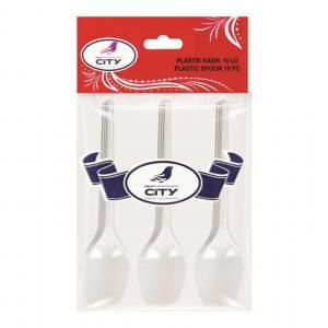 NEW CİTY PLASTİK KAŞIK 10`LU 