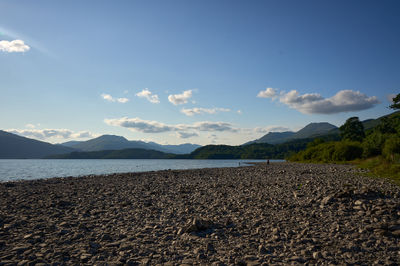 A peaceful beauty of Loch Lomond in a sunny day