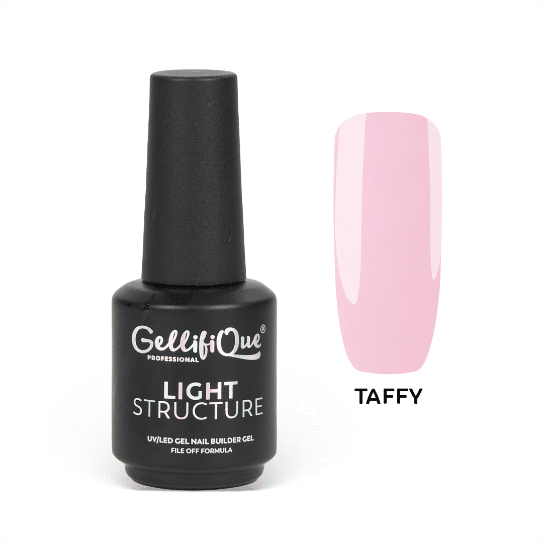 LIGHT STRUCTURE HARD GEL - TAFFY 15g. LIGHT STRUCTURE (FINE). FILE