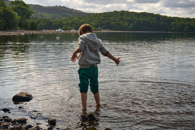 Lucas on Loch Lomond