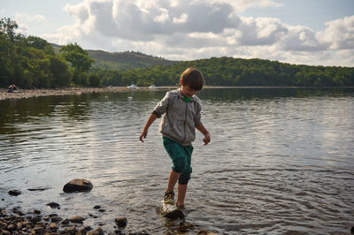 Lucas on Loch Lomond