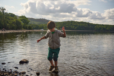 Lucas on Loch Lomond