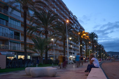 Night on Cullera beach - long exposure