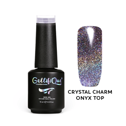 CRYSTAL CHARM 3 - ONYX TOP...