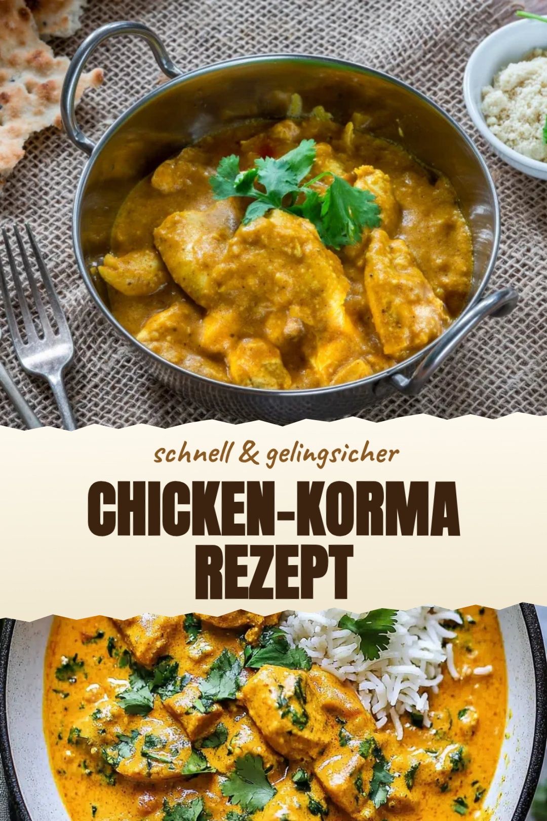 Chicken-Korma Rezept – Mildes Chicken Korma mit Joghurt, Cashews und warmen Gewürzen