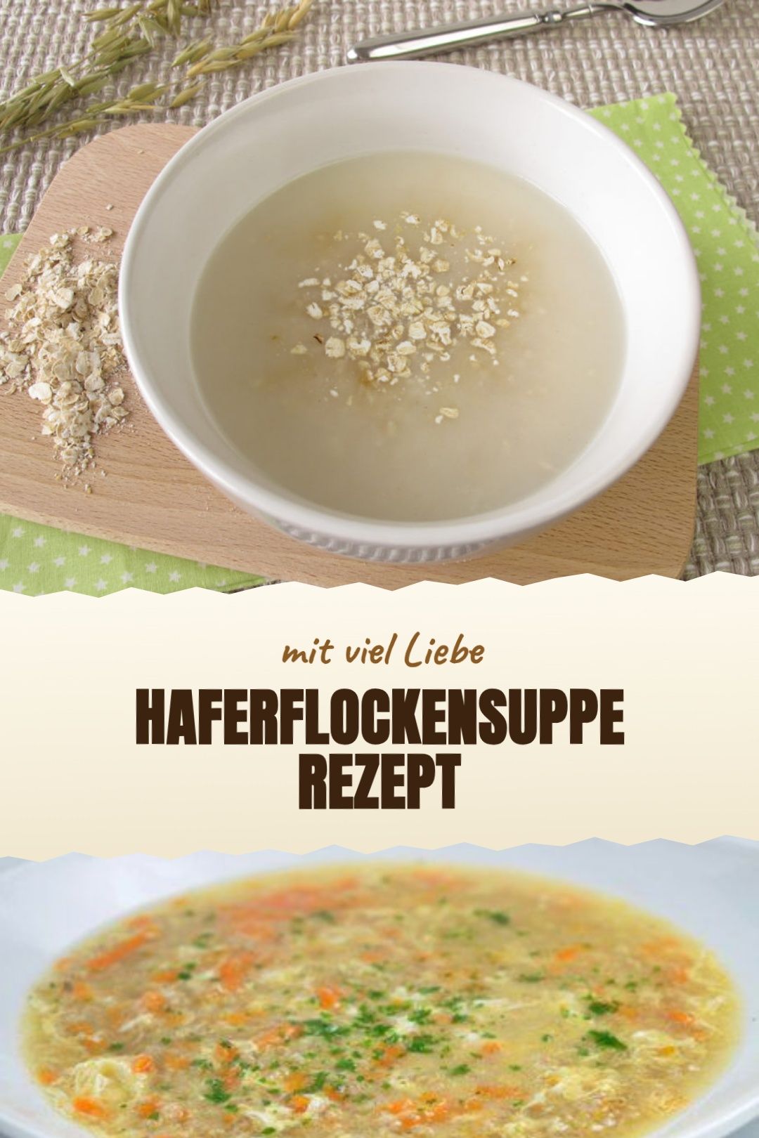 Haferflockensuppe Rezept – Herzhafte Haferflockensuppe mit Wurzelgemüse und Kräutern