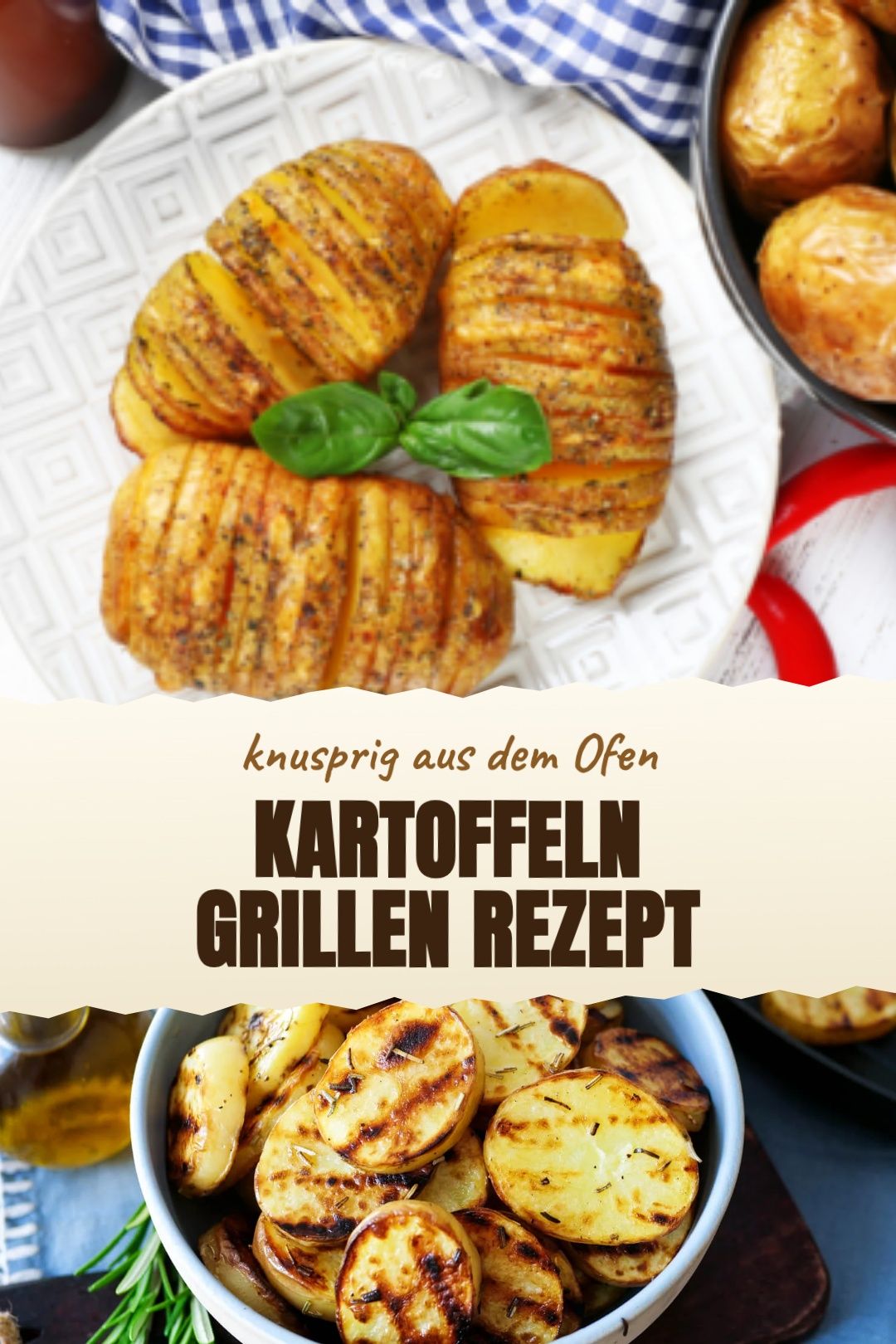 Kartoffeln grillen Rezept – Knusprige Grillkartoffeln mit Rosmarin und Knoblauch