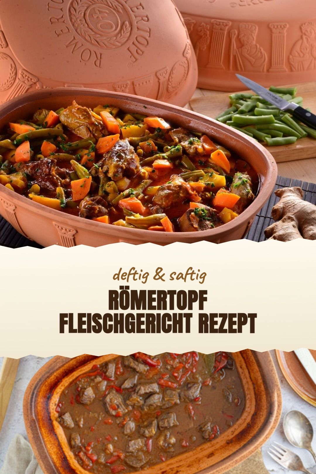 Römertopf Fleischgericht Rezept – Saftiger Schweinebraten aus dem Römertopf mit Gemüse