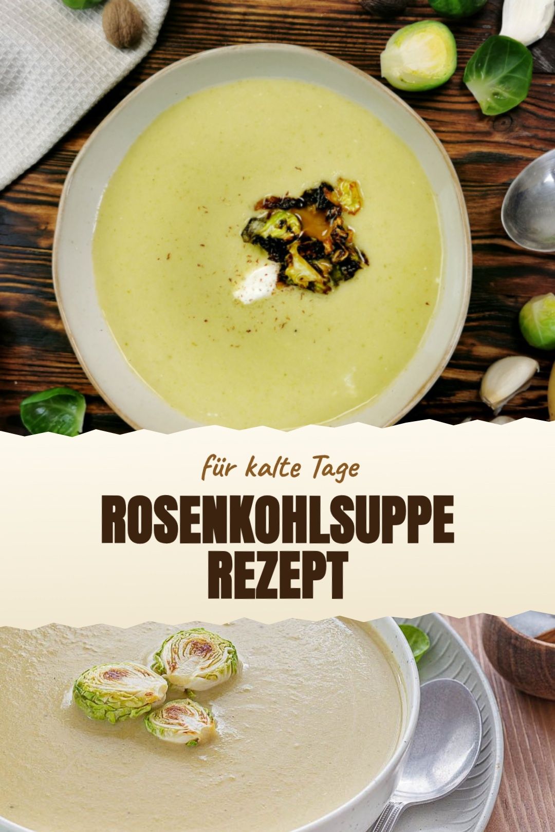 Rosenkohlsuppe Rezept – Cremige Rosenkohlsuppe mit Kartoffel und Muskat