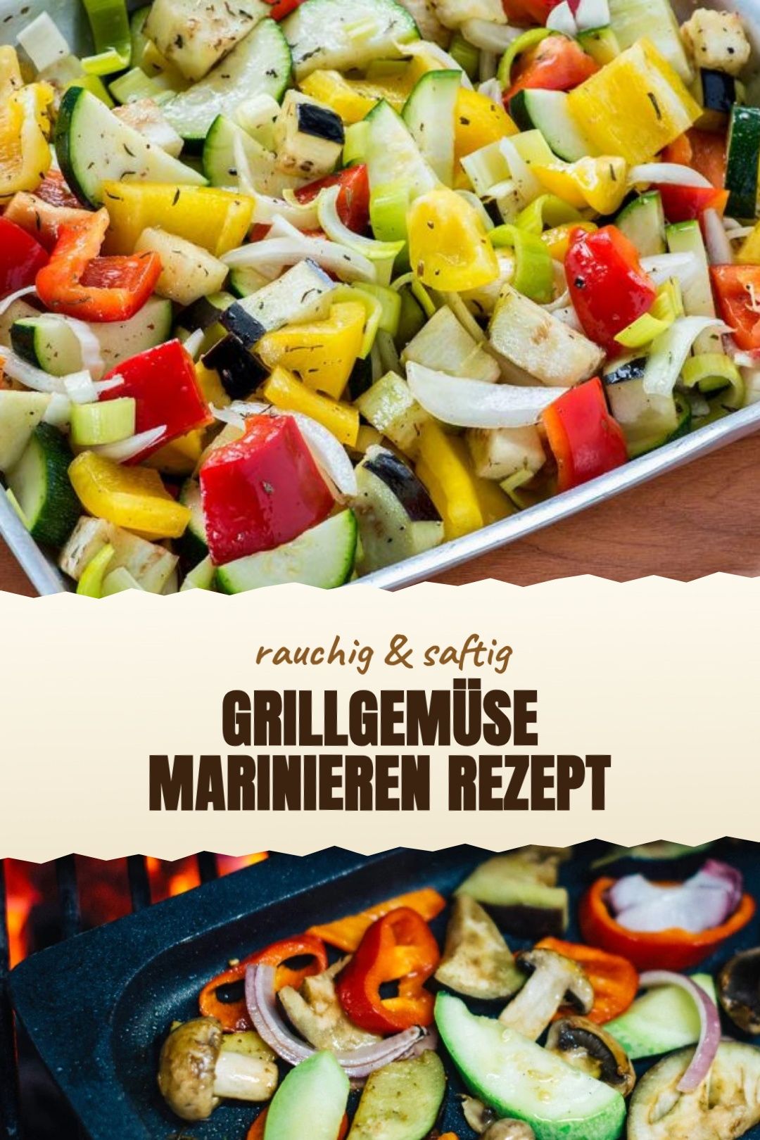 Grillgemüse marinieren Rezept fertig zubereitet