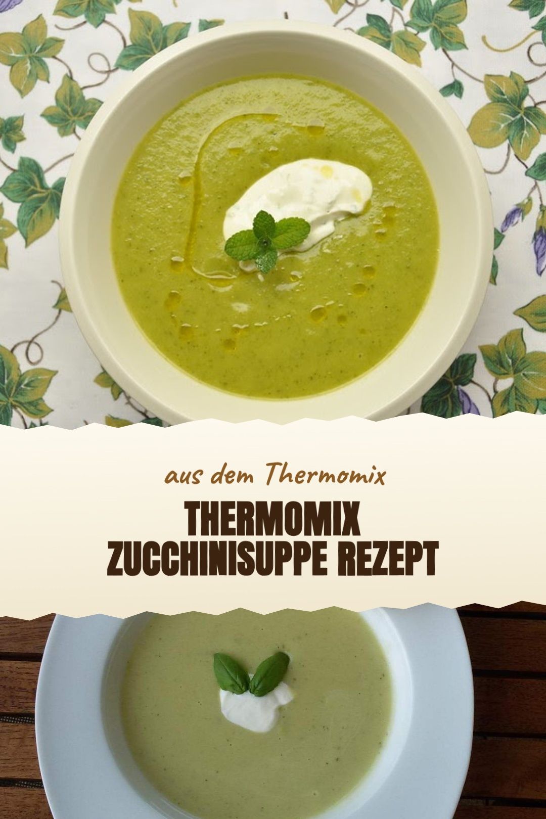 Thermomix Zucchinisuppe Rezept fertig zubereitet