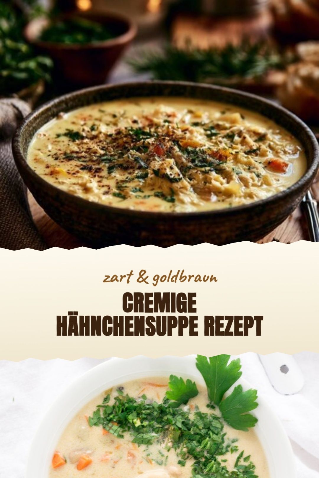 Hähnchensuppe Rezept mit Hähnchenbrust und Suppengemüse