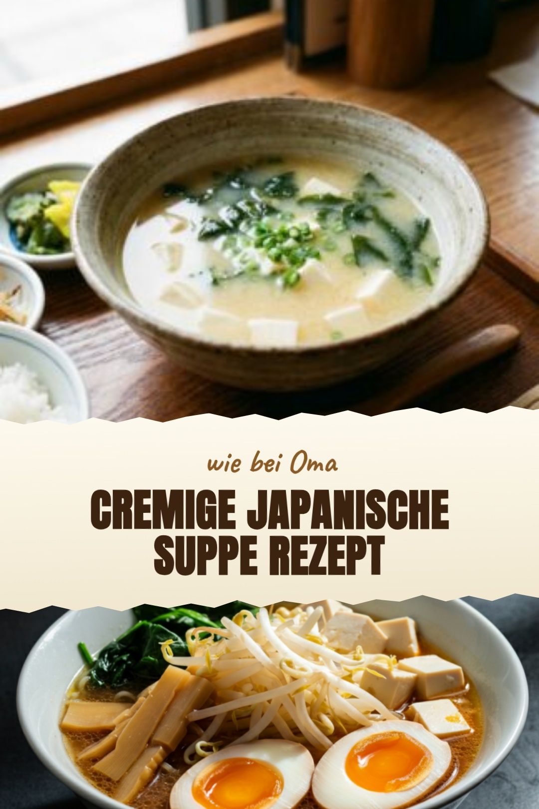 Japanische Suppe Rezept mit Miso-Brühe
