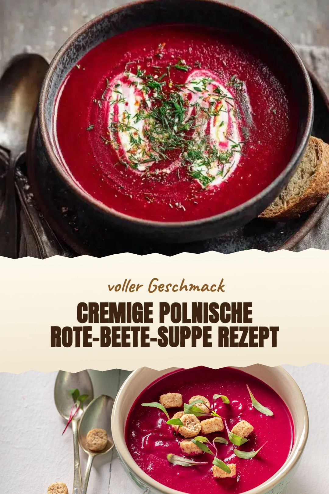 Polnische Rote-Beete-Suppe Rezept mit Rote Bete