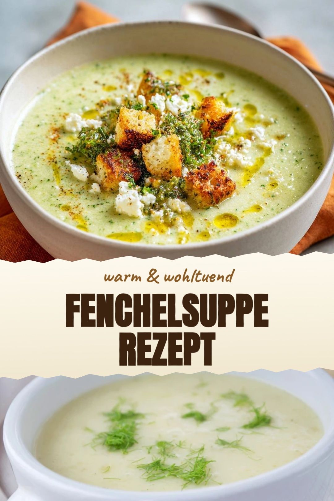 Fenchelsuppe Rezept – fertig zubereitet und serviert