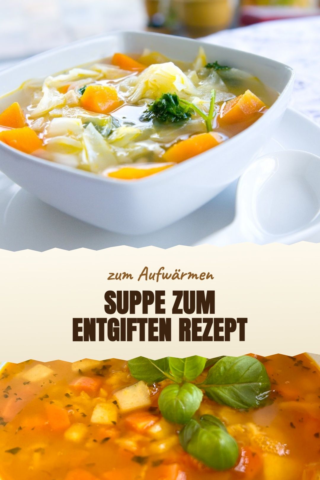Leichte Gemüsesuppe mit Lauch, Sellerie und Petersilie frisch angerichtet