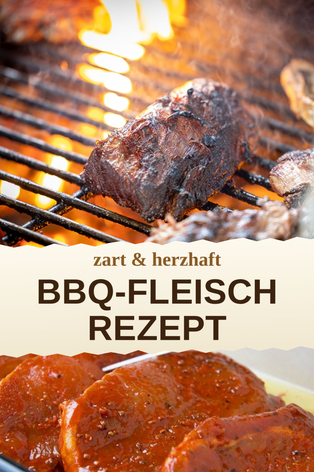 BBQ-Fleisch, selbst zubereitet und servierfertig