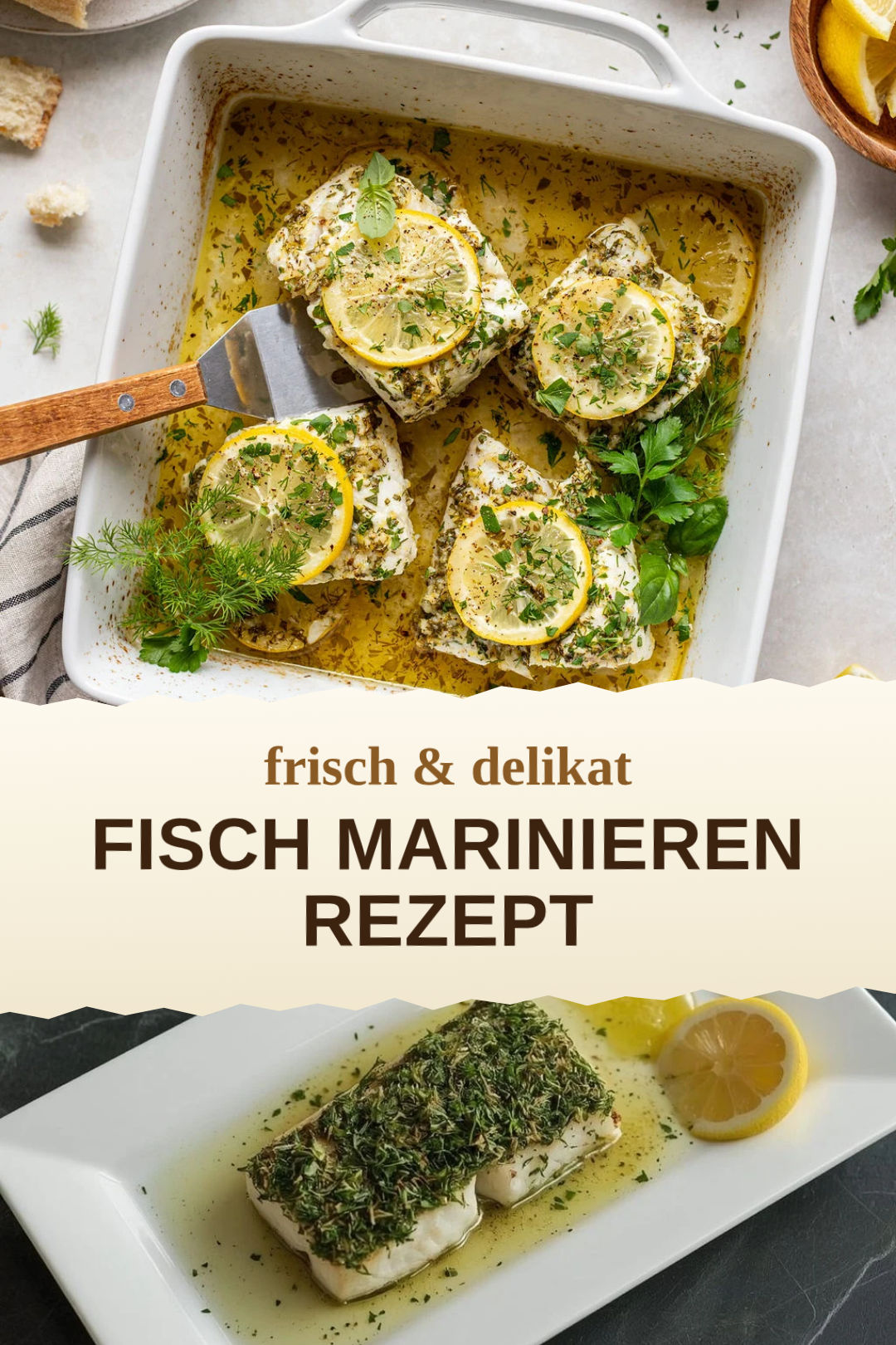 Fisch marinieren, selbst zubereitet und servierfertig