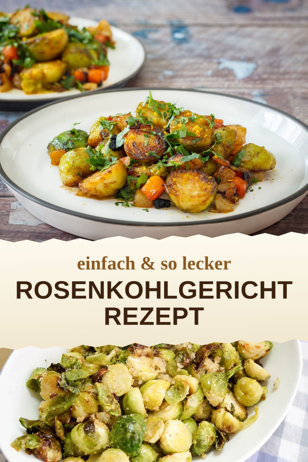Rosenkohlgericht, selbst zubereitet und servierfertig