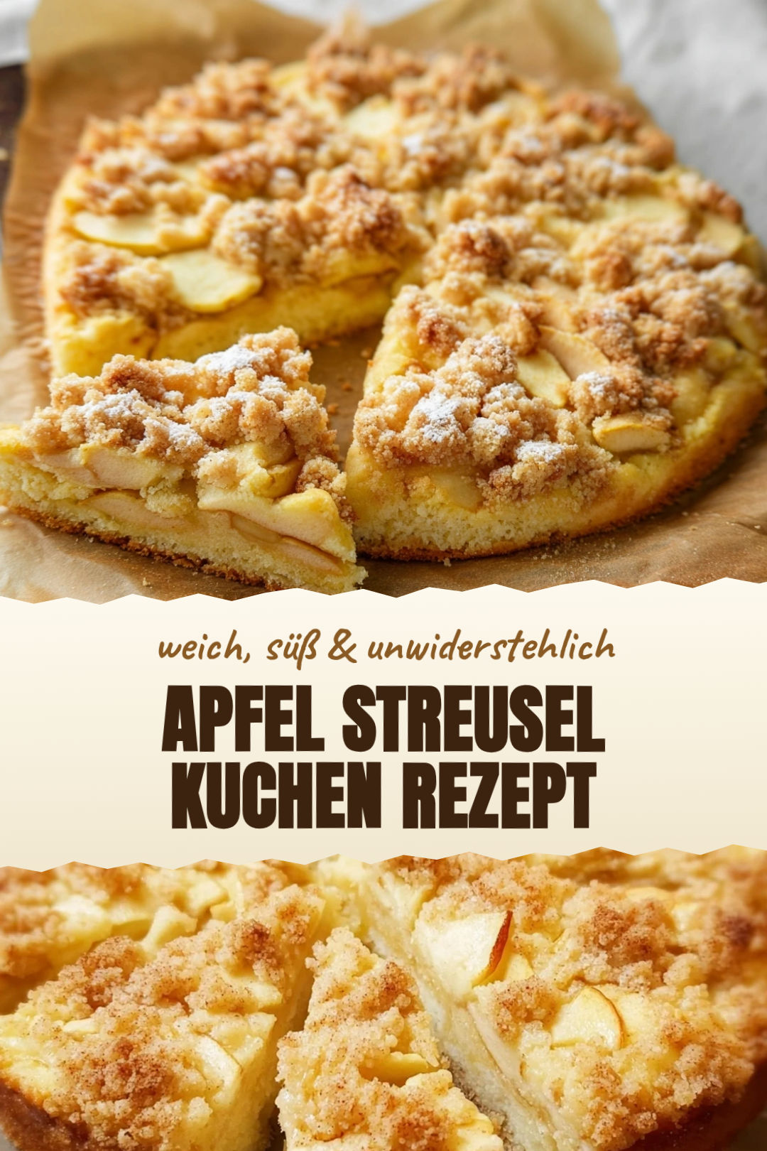 Apfel-Streusel-Kuchen mit knuspriger Decke
