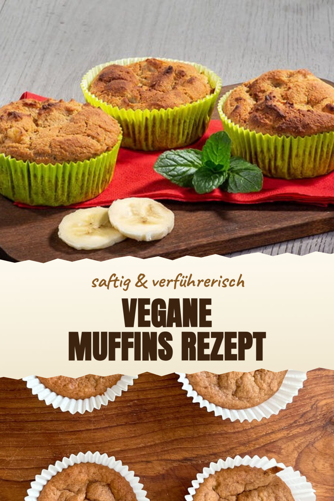 Vegane Bananen-Schoko-Muffins