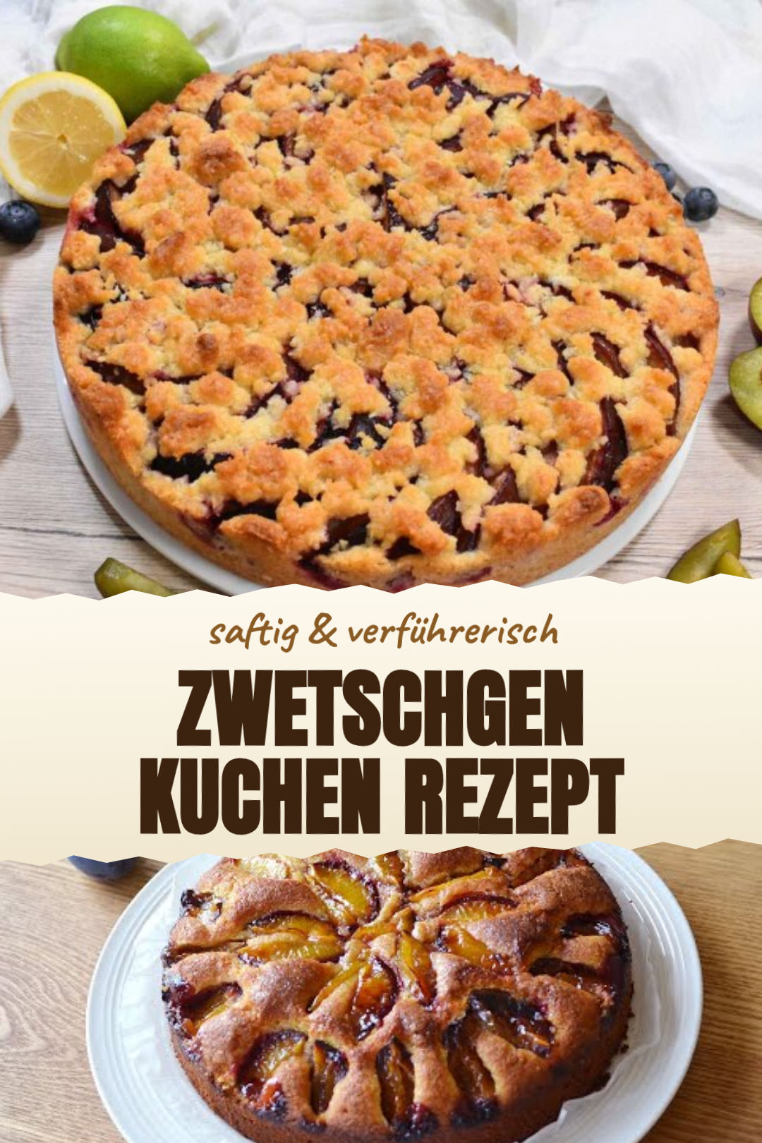 Zwetschgenkuchen mit Butterstreuseln