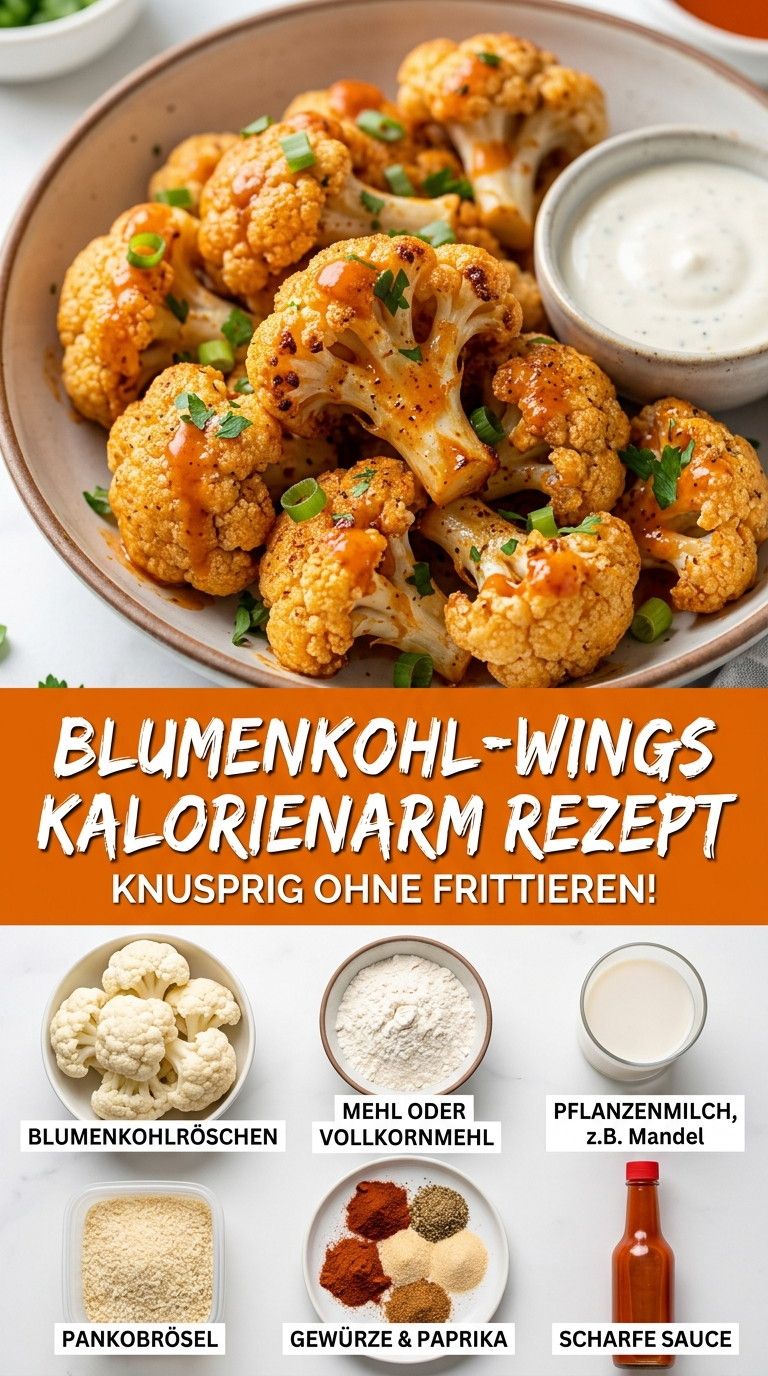 Knusprige Blumenkohl-Wings aus dem Ofen