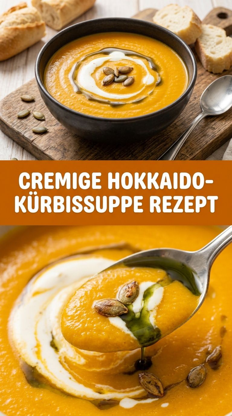 Cremige Hokkaido-Kürbissuppe mit Ingwer