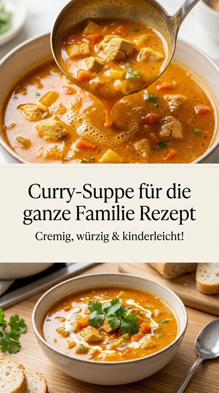 Cremige Gemüse-Curry-Suppe mit Kokosmilch