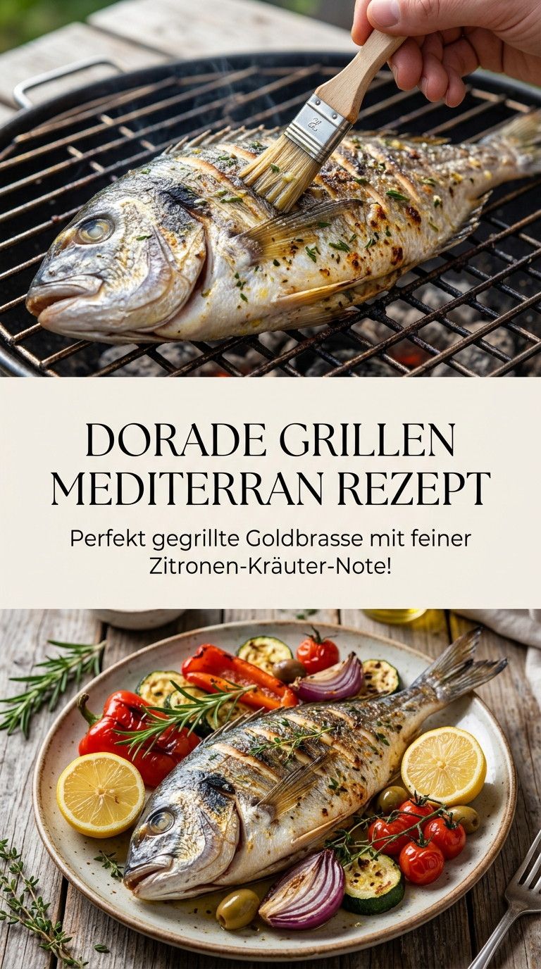 Dorade grillen mediterran mit Zitrone und Kräutern